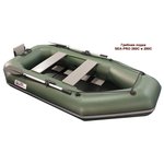 Гребная надувная лодка SEA-PRO 260С (зеленая)