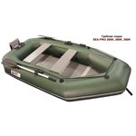 Гребная надувная лодка SEA-PRO 260К (зеленая)