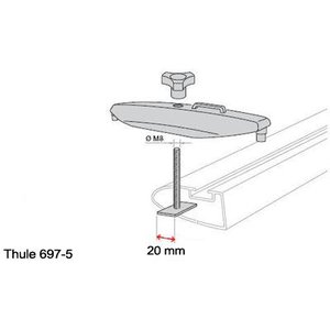  Thule 697-4  -   (Power-Grip/Fast-Grip) 20x20 .  
