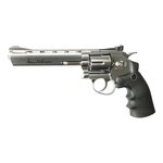 Пневматический револьвер ASG Dan Wesson 6" (никель, цельнометаллический)