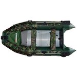 Надувная лодка ПВХ NISSAMARAN TORNADO 360 AL (цвет зеленый-камуфляж)
